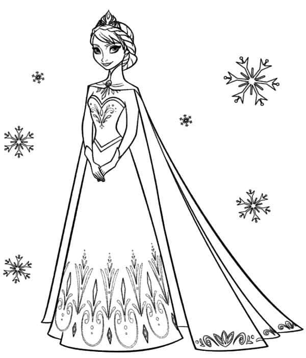Prenses Elsa Karlar Ülkesi Resmi Yazdır